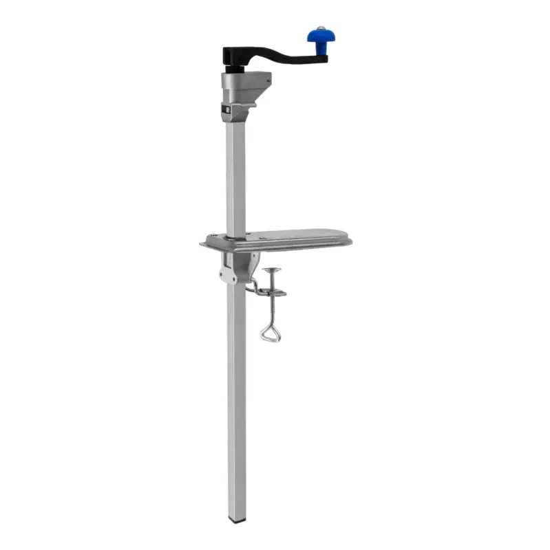 Profi Tischdosenöffner aus Edelstahl | Höhenverstellbar bis 50 cm, Klemmbefestigung, Gastro-tauglich