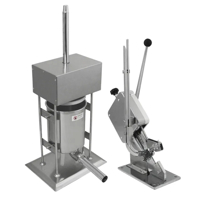 Elektrischer Wurstfüller 15 l + Wurstclipper | 11 Stufen, Fusspedal, Edelstahl, inkl. 2000 Clips