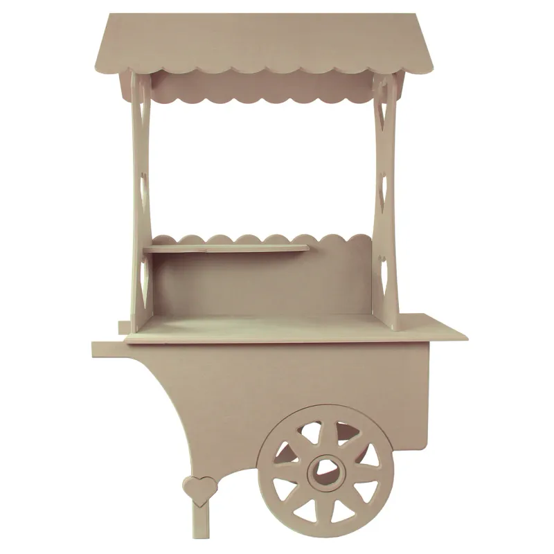 Mini Verkaufstand Marktstand Candy‑Bar – MDF, innen, Hochzeit &amp; Events, 132x87x48cm