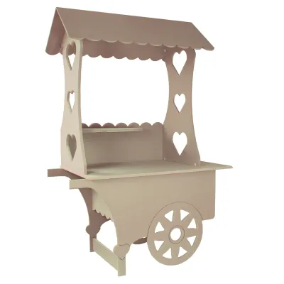 Verkaufstand Marktstand Candy‑Bar – MDF, innen, Hochzeit &amp; Events, 199x133x73cm