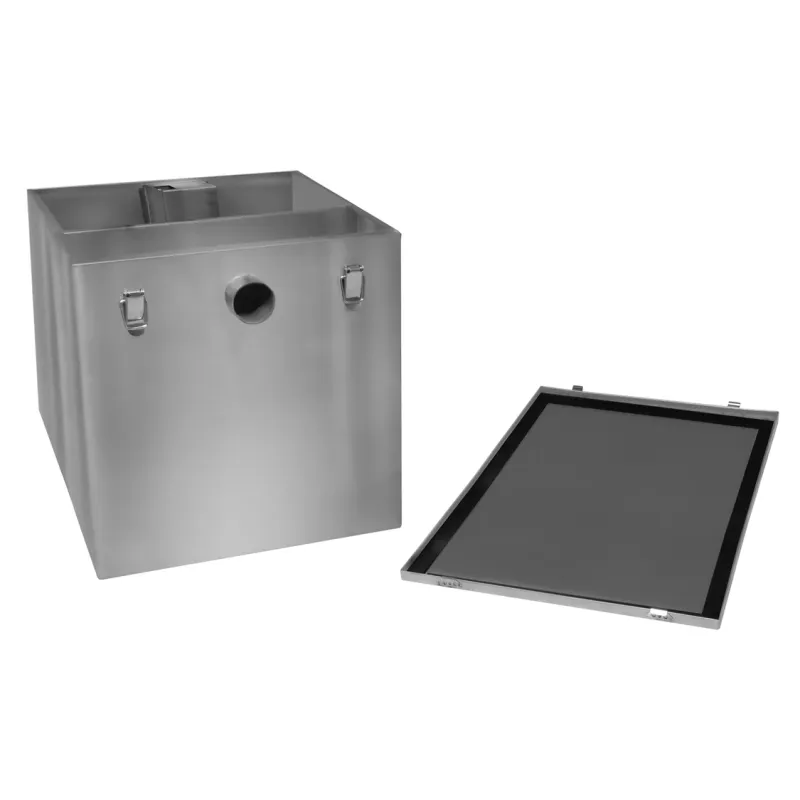 Gastro Fettabscheider 96 Liter – Edelstahl, Untertisch, 50 mm Ein-/Auslass