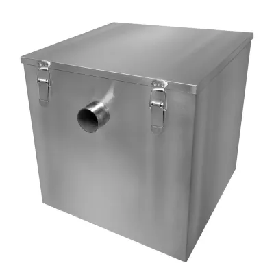 Gastro Fettabscheider 60L Edelstahl – unter Spülbecken, 50mm Ein-/Auslass