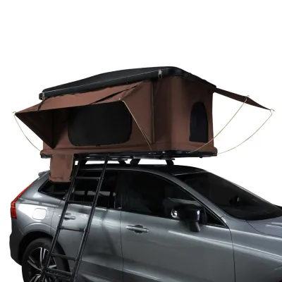 Dachzelt Autodachzelt Braun ABS Hartschale – 2–3 Personen, Pop‑Up, 3000 mm wasserdicht