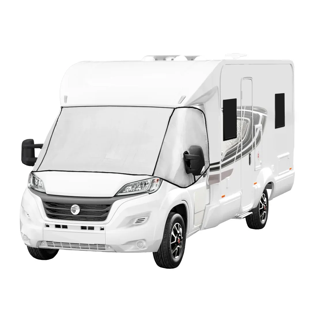 Wohnmobil, Camper Frontscheibenabdeckung – wasserdicht, isoliert, Silber