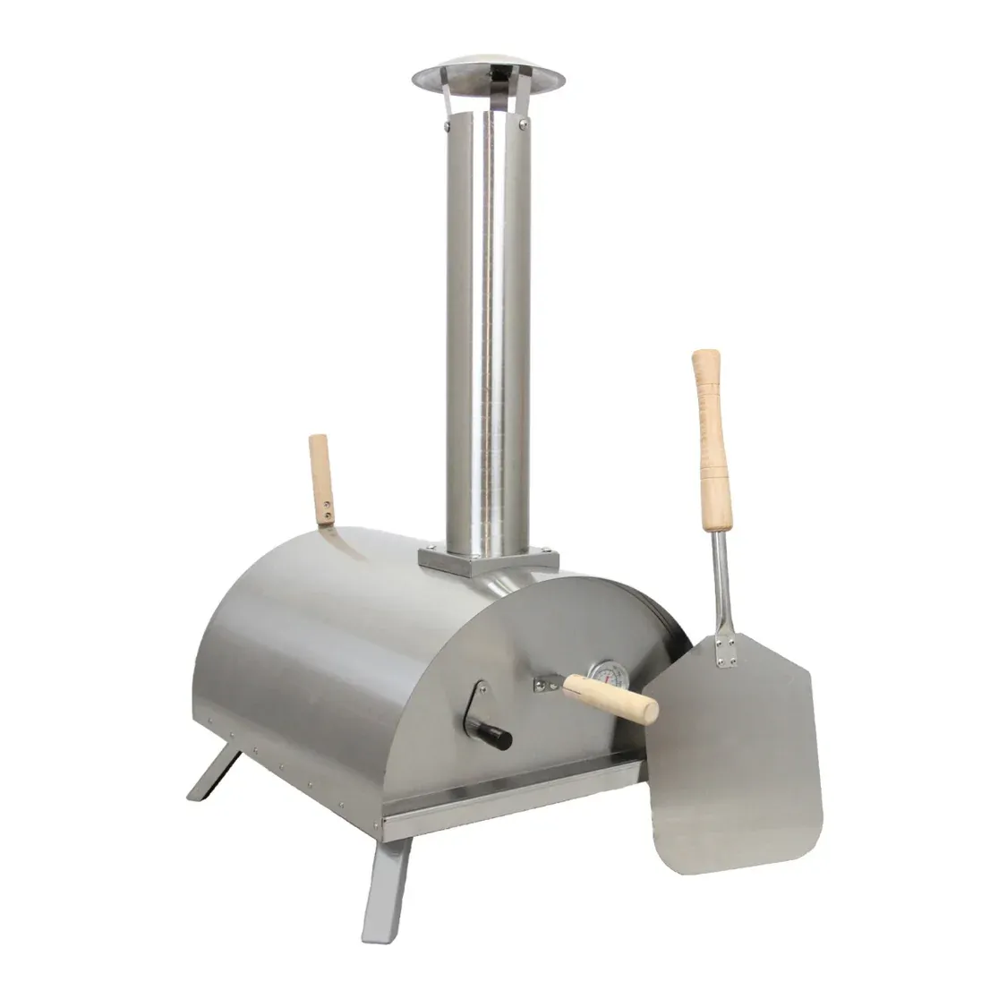 Pellets Pizzaofen Tischofen – 350–400°C, 5 Min, Pizzastein &amp; Schaufel inkl.