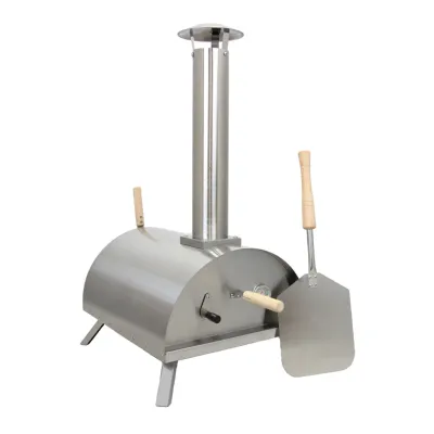 Pellets Pizzaofen Tischofen – 350–400°C, 5 Min, Pizzastein &amp; Schaufel inkl.