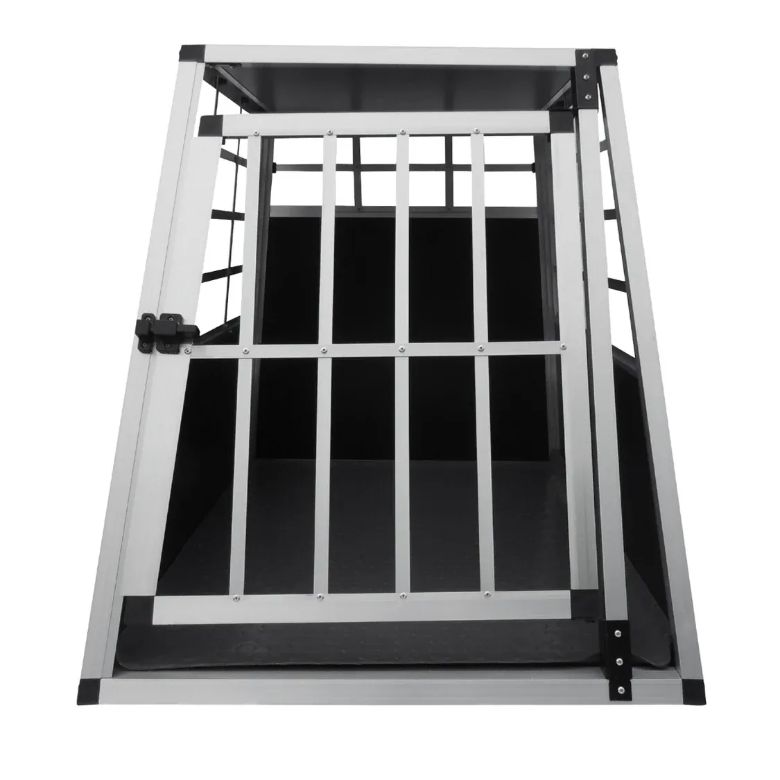 Auto Hundetransportbox – Grosse Einzelbox, Aluminium, 69 x 65 x 90 cm