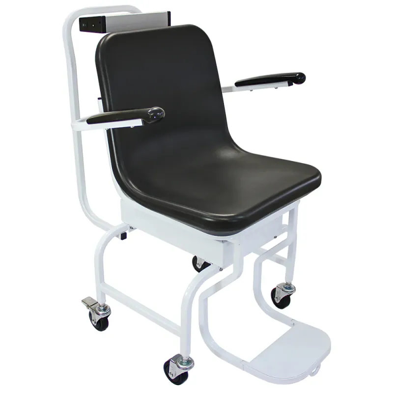 T‑Mech Digitale Sitzwaage, Stuhlwaage – bis 200 kg | Hold &amp; Tara, Akku/Netz, kg/lb