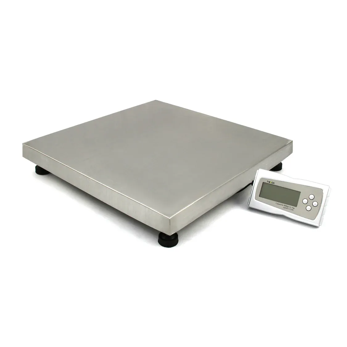 Digitale Tierwaage 50 x 50 cm – 300 kg, 0,1 kg Schritte, Edelstahl, LCD, Tara