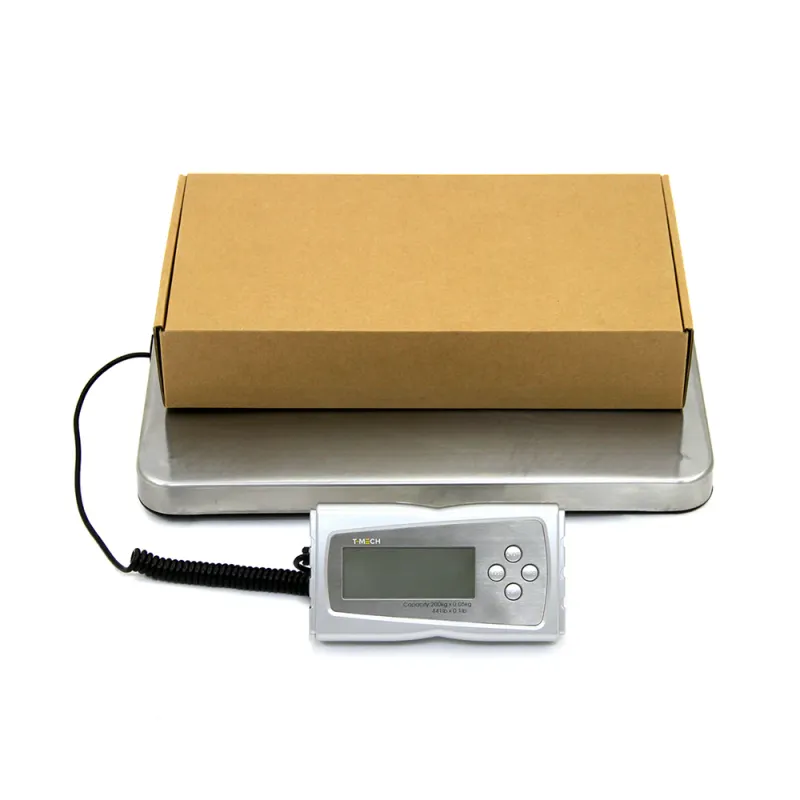Digitale Paketwaage, Versandwaage – 200 kg, 50 g Schritte, Edelstahl, LCD, kg/lb