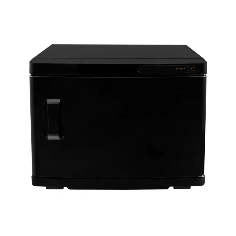 Handtuchwärmer mit UV‑Sterilisation – Schwarz | 23L, 70 Tücher, 45–70°Ct