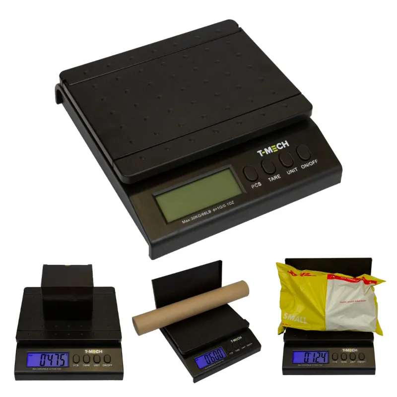 LCD Digital Paketwaage/Briefwaage – 30 kg, LCD, Tare/Hold, Netzteil + Batterien