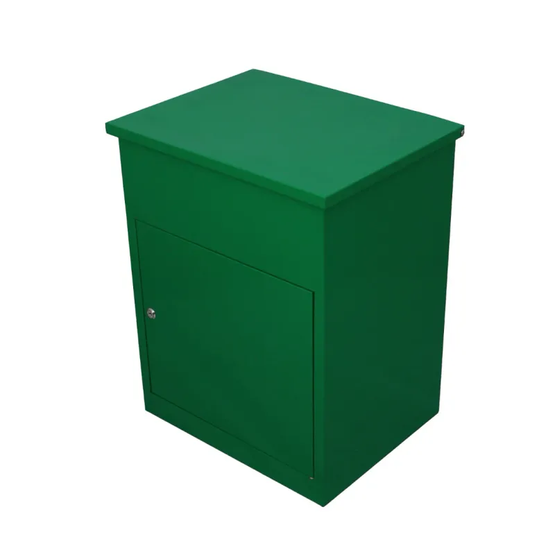 Paketbriefkasten mit Paketfach – Grün | 32 × 20,5 × 12 cm, abschliessbar, 5 Schlüssel