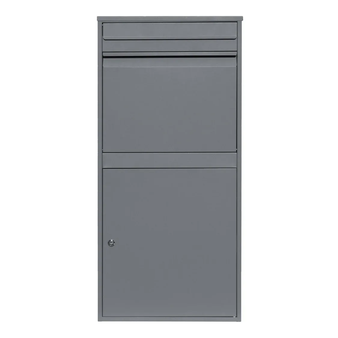 Paketkasten XL – Grau | Abschliessbar, Anti‑Diebstahl, wetterfest, Barcode