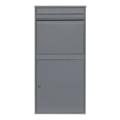 Paketkasten XL – Grau | Abschliessbar, Anti‑Diebstahl, wetterfest, Barcode