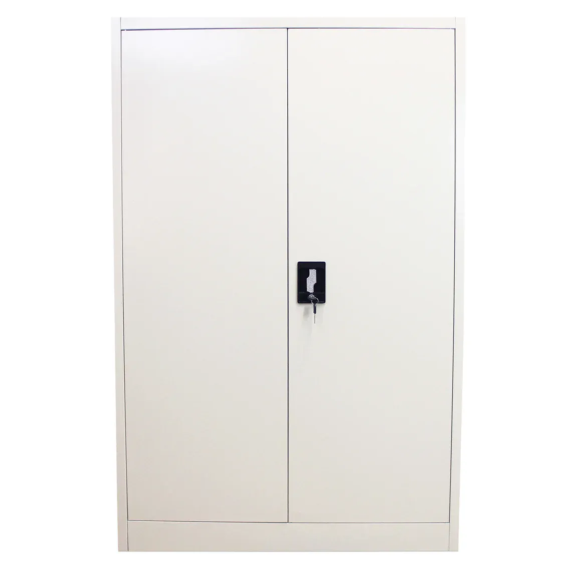 Aktenschrank Metall – Hellgrau | 140 x 90 x 40 cm, abschliessbar, 3 Regale