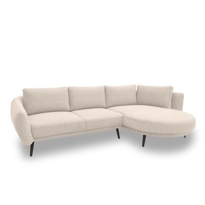 Ecksofa 200 020 | L-Form mit Federkernpolsterung | Beige | 292 x 180 x 85 cm