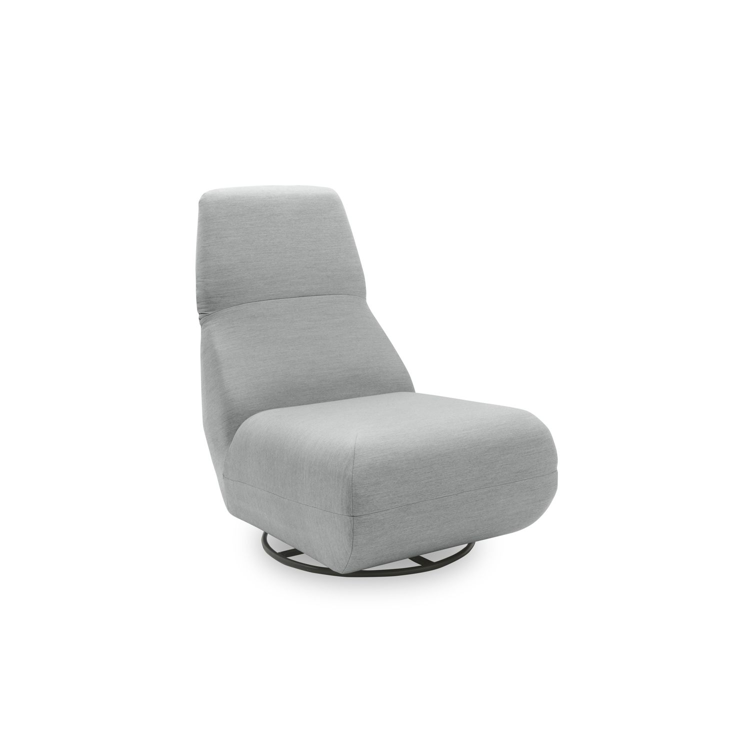 Outdoor Sofa Sessel mit Rücken‑ &amp; Drehfunktion, silber, 68 x 88 x 67 cm – Quick‑Dry Schaum, Goodside Federung