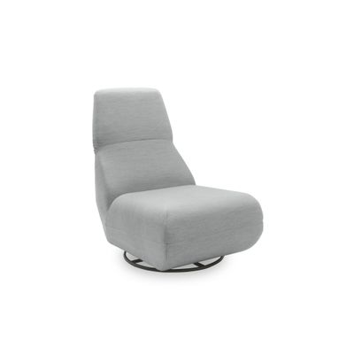 Outdoor Sofa Sessel mit Rücken‑ &amp; Drehfunktion, silber, 68 x 88 x 67 cm – Quick‑Dry Schaum, Goodside Federung