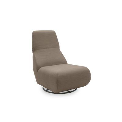 Outdoor Sofa Sessel mit Rücken‑ &amp; Drehfunktion, Braun, 68 x 88 x 67 cm – Quick‑Dry Schaum, Goodside Federung