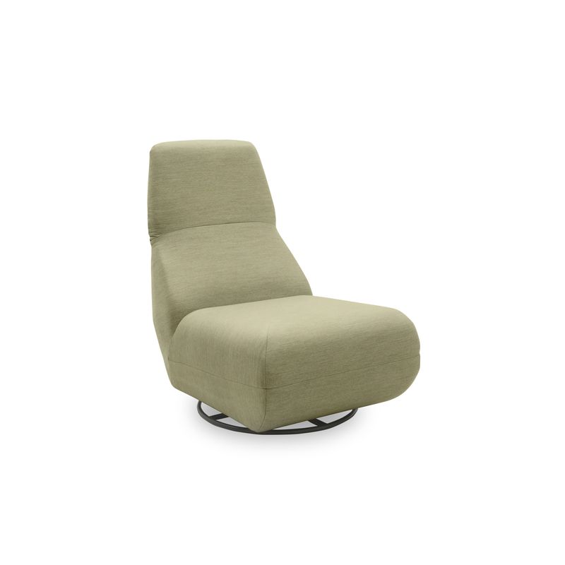 Outdoor Sofa Sessel mit Rücken‑ &amp; Drehfunktion, Grün, 68 x 88 x 67 cm – Quick‑Dry Schaum, Goodside Federung