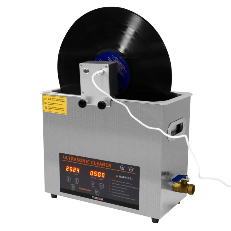 T‑Mech 6L Ultraschallreiniger &amp; Schallplattenreiniger – 40 kHz, 180 W, Heizung 300 W, Timer 1–30 Min, Edelstahl
