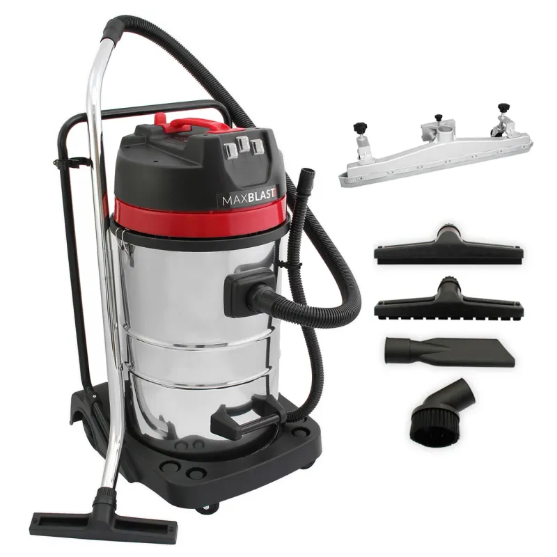 Industriesauger 80 L, 3000 W – Dreifachmotor, HEPA, 106 L/s Luftstrom