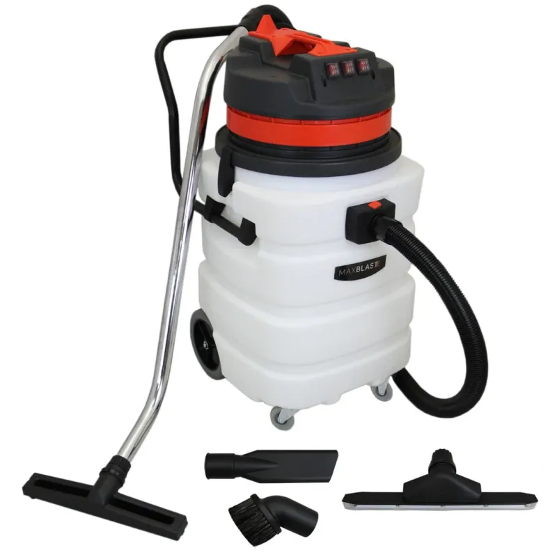 90 L Industrie‑Nass-/Trockensauger, 3000 W – 120 L/s Luftstrom, 6,5 m Kabel