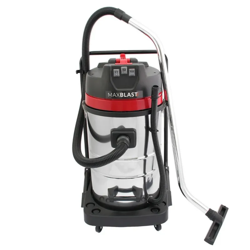 80 L Industrie‑Nass-/Trockensauger, 3000 W – 106 L/s Luftstrom, 9 m Kabel