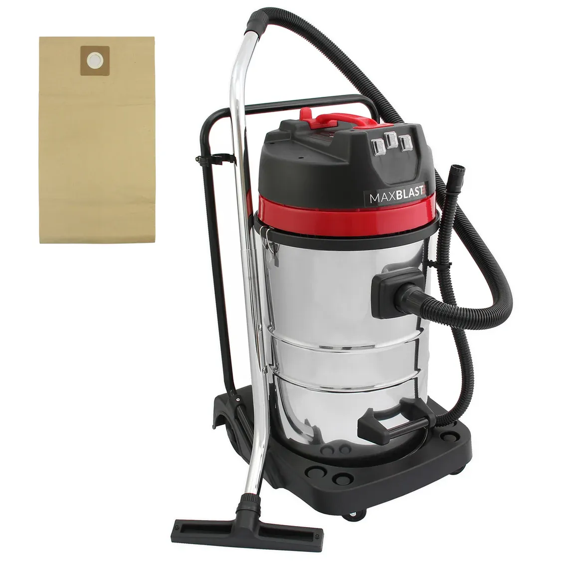 80 L Staubsaugerbeutel (5er‑Pack) für Industriesauger – Doppelwand‑Filter, staubdichte Gummiabdichtung
