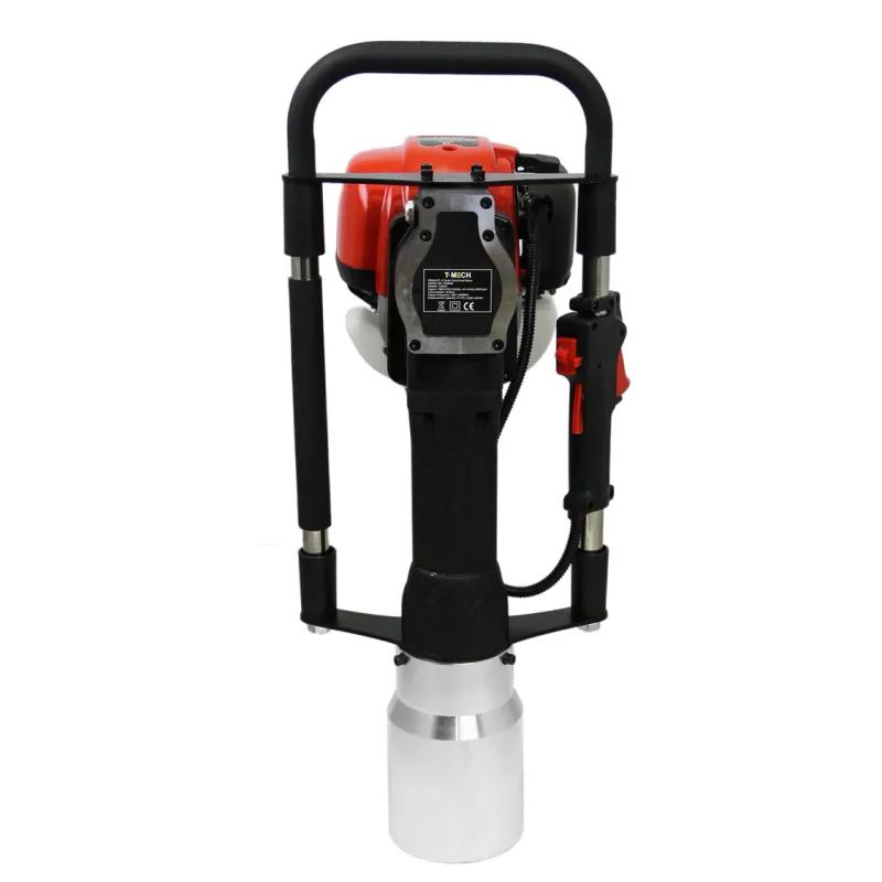 4‑Takt Benzin‑Pfahlramme, 37,7 cm³ – 700–1350 bpm, 1,0 kW, Aufsatz bis 120 mm, Tragetasche inkl