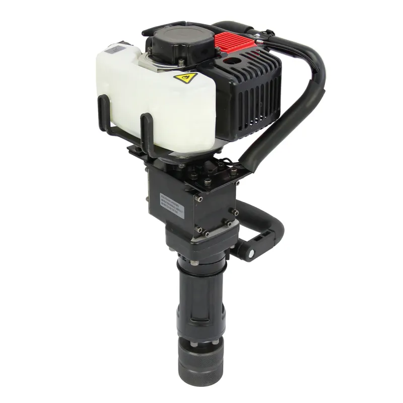 2‑Takt Benzin‑Pfahlramme, 32,7 cm³ – 900 W, 1700–2230 Schläge/Min, bis Ø 65 mm, 0,9 L Tank