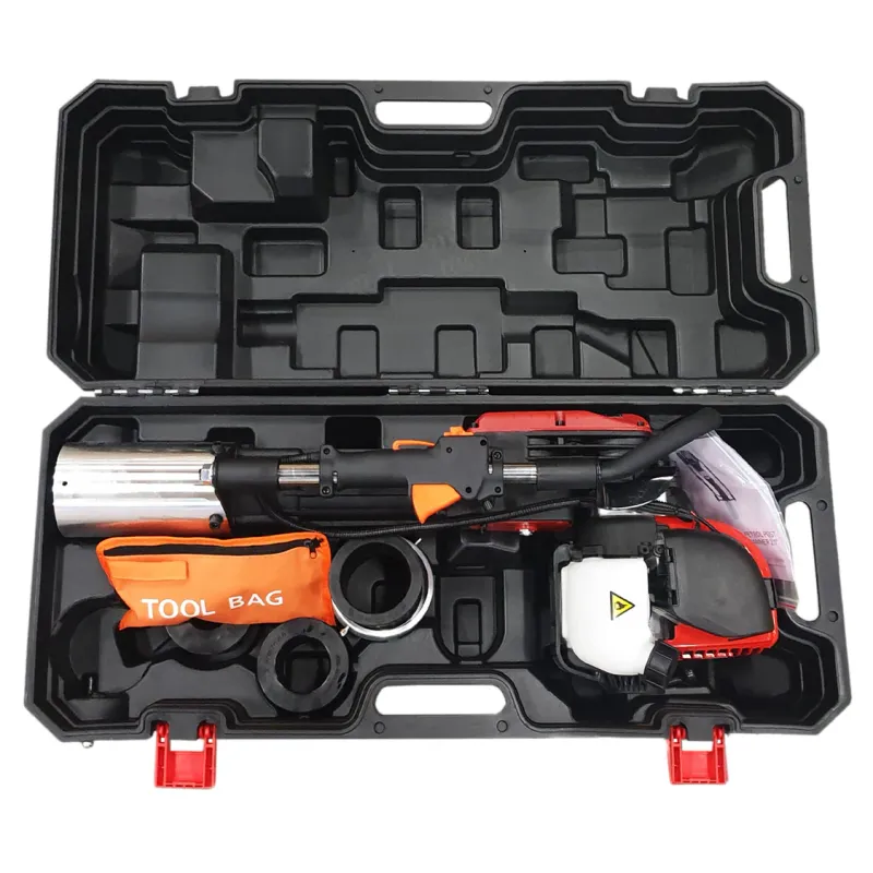 4‑Takt Pfahlramme 2.0, 37,7 cm³ – 900 W (1,2 PS), 700–1350 U/Min, bis 55,6 J, inkl. 4 Aufsätze &amp; Koffer