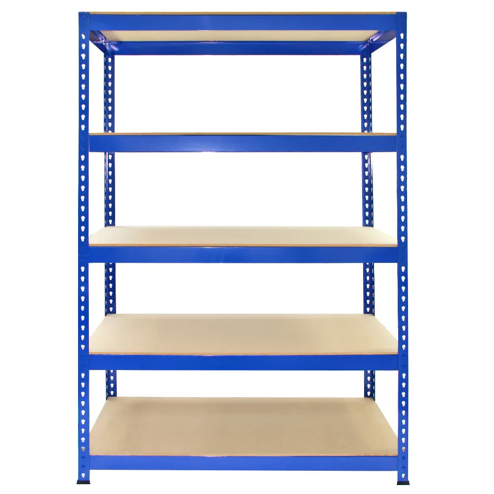 Q‑Rax Lagerregal 180 x 120 x 50 cm – 5 Böden, 200 kg/Boden, 1 mm Stahl, 9 mm MDF, schraubenfrei