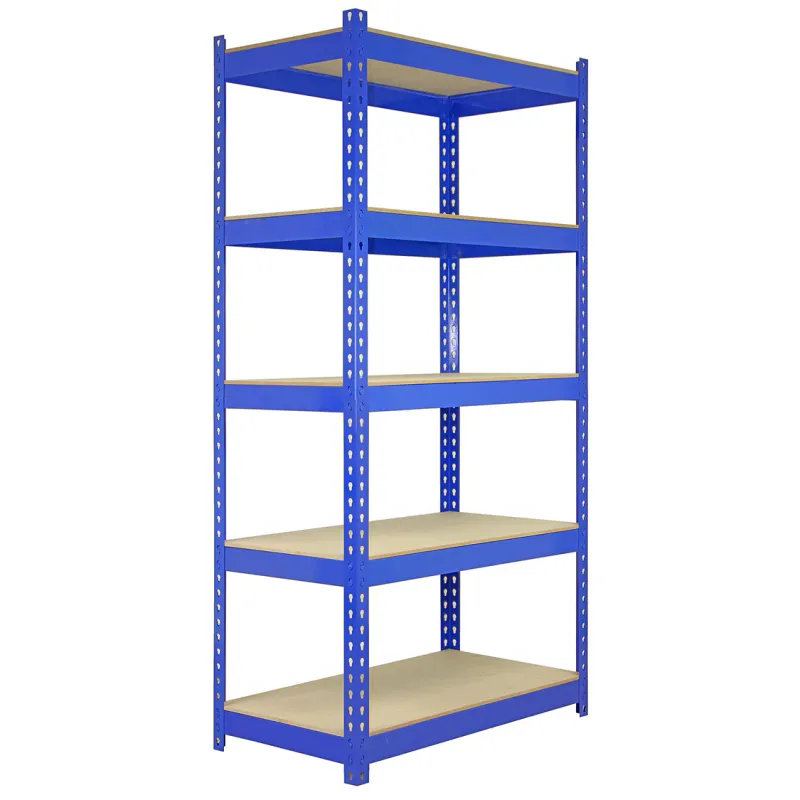 Set: 10 x Q‑Rax Lagerregal 180 x 90 x 50 cm – 5 Böden, 200 kg/Boden, schraubenlos, höhenverstellbar