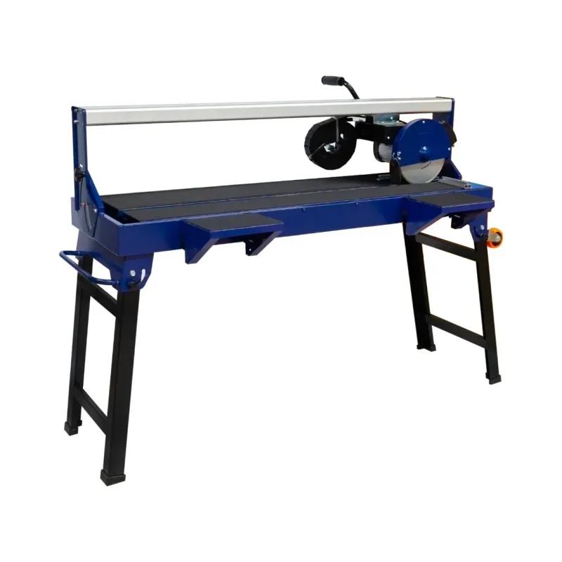 Fliesenschneider mit Tisch – 920 mm Schnittlänge, 1200 W, Wasser­kühlung, Laserführung, 2x Diamantscheibe