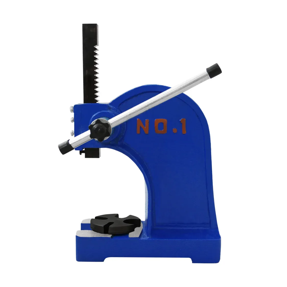 Dornpresse 1 t – Kniehebel‑/Handhebelpresse, Gusseisen/Stahl, inkl. 2 Stanzeinsätze