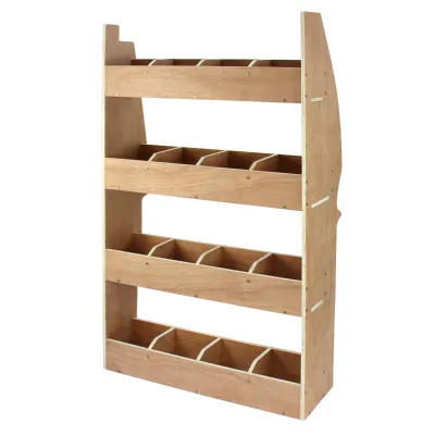 Citroën Berlingo II SWB Fahrzeugeinrichtung – 12 mm Birkensperrholz, 4 Regale à 4 Fächer, 116 x 67,5 x 28,5 cm
