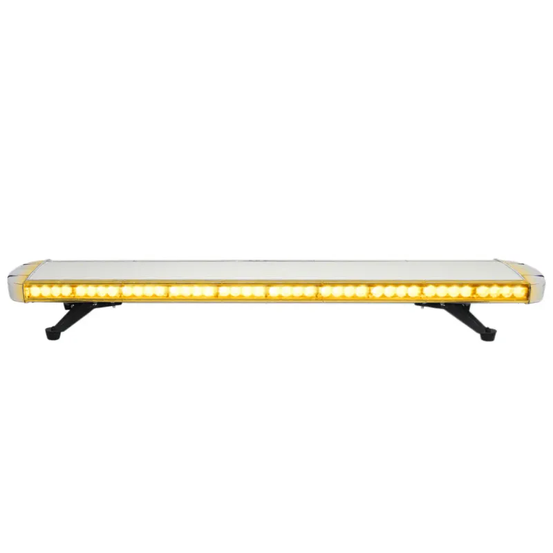 LED Warnlicht‑Balken, Bernstein – 88 x 2 W LEDs, 15 Blitzmodi, IP67, 10–30 V, Speicherfunktion, 118 cm