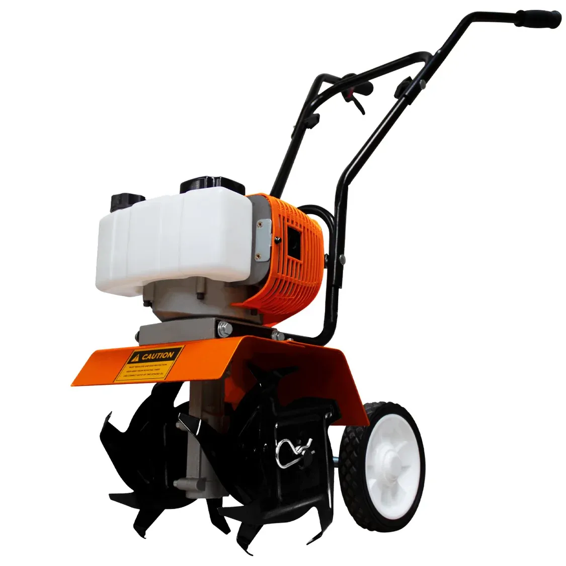 2‑Takt Benzin‑Bodenfräse 52 ccm – 30 cm Arbeitsbreite, 20 cm Tiefe, 9000 U/min, 4 Klingen, Sicherheitsset
