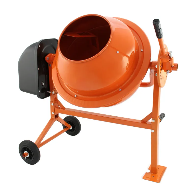 Elektrischer Betonmischer 70 L – 250 W, 30 U/min, mobil mit Rädern, 240 V