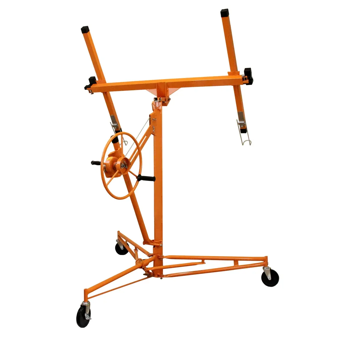 Plattenheber 3,4 m – 68 kg Tragfähigkeit, Kippfunktion, CE, klappbar, 10‑cm Rollen