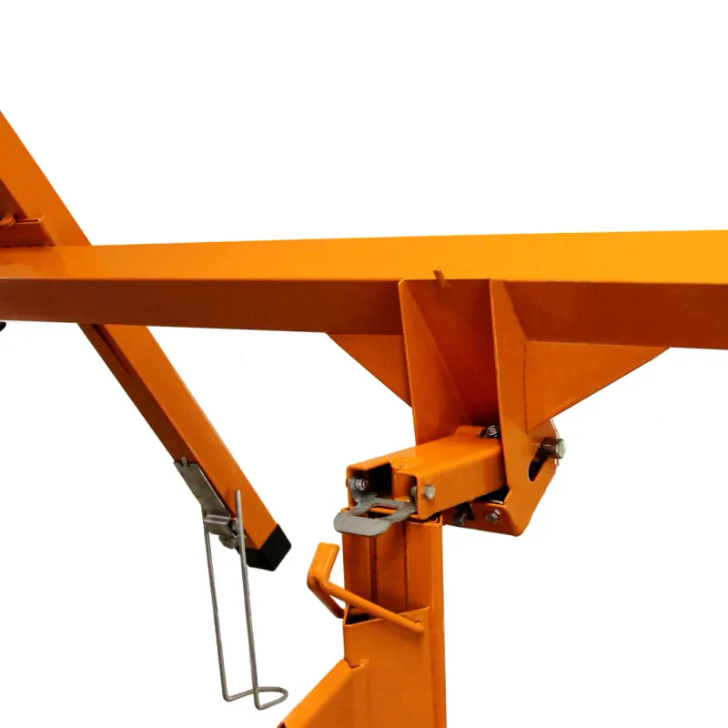 Set: Plattenheber 5 m (68 kg) + Plattenwagen 1000 kg – Kippfunktion, CE, 10‑cm Rollen, rutschfestes Deck