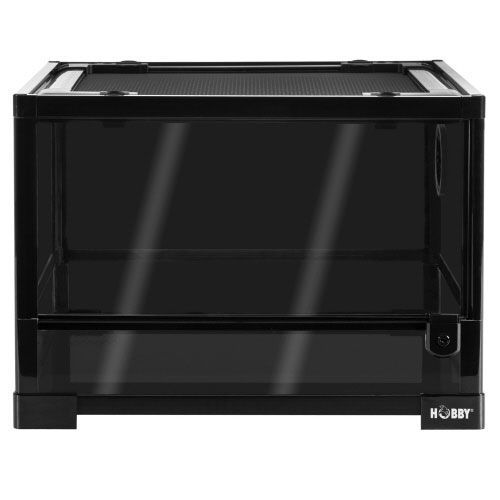 Terra Fix &amp; Easy Nano 3 – Terrarium 45 x 45 x 32 cm, Schwingtüren, Schloss, variable Lüftung, wasserdichter Boden