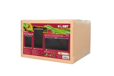 Terra Fix & Easy XL 1 – Terrarium 60 x 60 x 90 cm, Schiebetüren, Schloss, variable Lüftung, wasserdichte Bodenschale