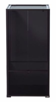 Terra Fix &amp; Easy XL 2 – Terrarium 61 x 61 x 122 cm, Schiebetüren, Schloss, variable Lüftung, hohe Bodenschale