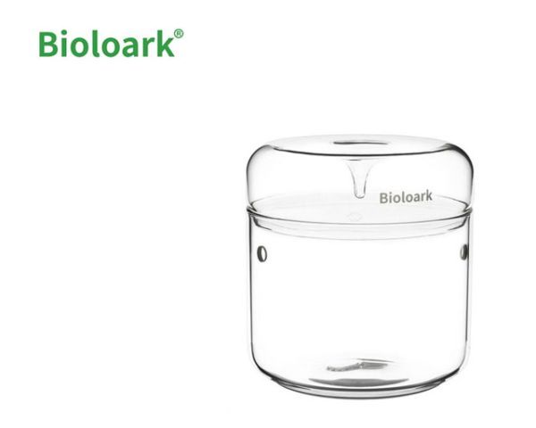 Bioloark Luji Glass Cup MY‑150 – Wabi‑Kusa Glas, Ø 150 mm, H 160 mm, 2 L, 3 mm Glas, mit Lüftung &amp; Kondensatablauf
