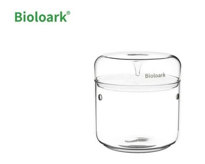 Bioloark Luji Glass Cup MY‑150 – Wabi‑Kusa Glas, Ø 150 mm, H 160 mm, 2 L, 3 mm Glas, mit Lüftung &amp; Kondensatablauf