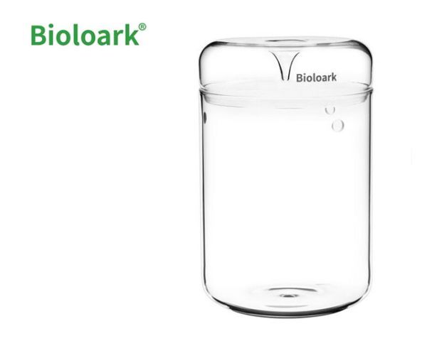 Bioloark Luji Glass Cup MY‑150H – Wabi‑Kusa Glas, Ø 150 mm, H 235 mm, 4 L, 3 mm Glas, mit Lüftung &amp; Kondensatablauf