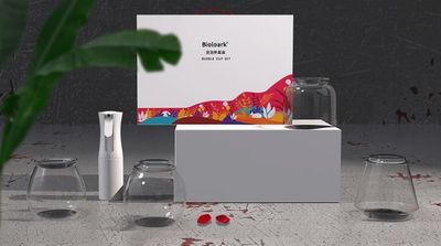 Bioloark Wabi‑Kusa Set / Geschenk-Box LH‑01 – Bubble Cup ONE–FOUR + Micro‑Sprühflasche GY‑200